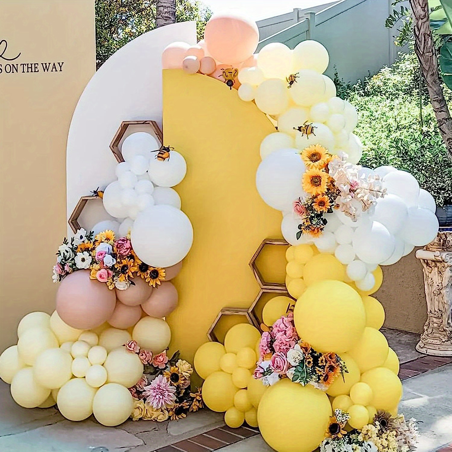 Pastel Yellow Balloons Different Sizes 18 12 10 For Garland - Temu