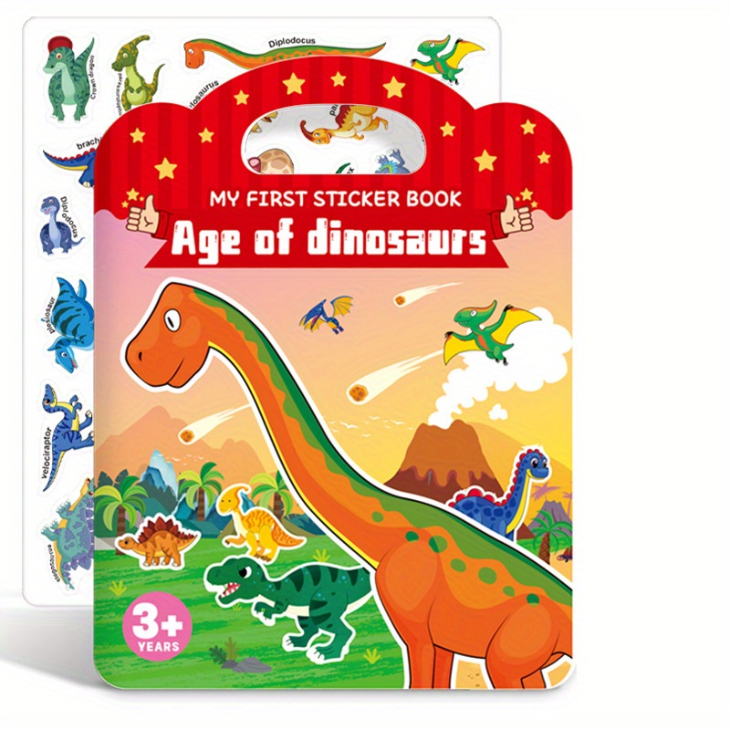Niños Pegatinas reutilizables Libros de actividades para niños Cognición  educativa Juguetes de aprendizaje DIY Puzzle Juegos de pegatinas Ainimal  Pegatinas