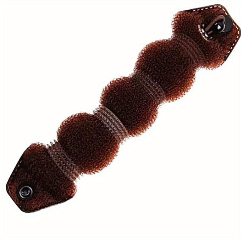 TEMU Fluffy Bun Maker For Women - Invisible Sponge Hair Styling Accessory For Smooth And Buns