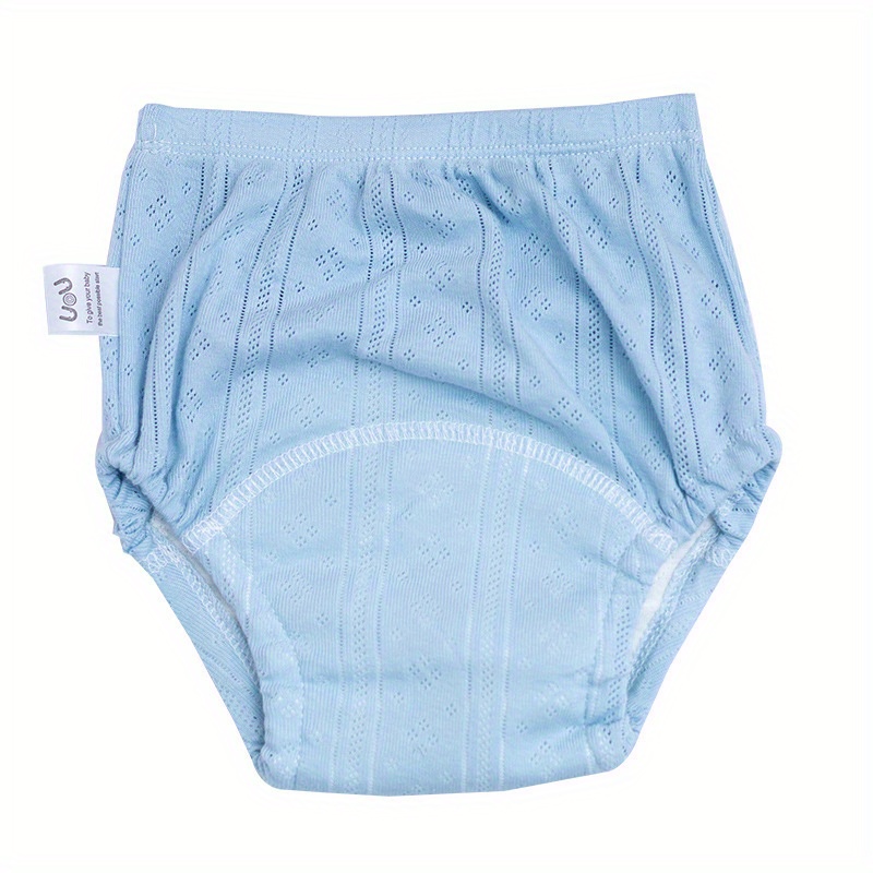 2pcs Reusable Knitted Cotton Tpu Waterproof Training Pants Baby