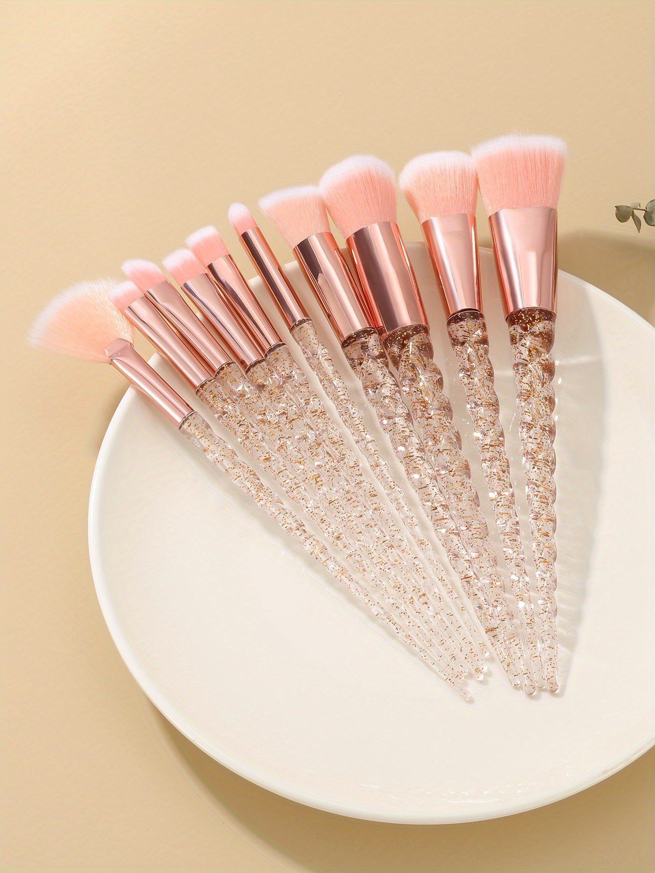 Crystal Unicorn Makeup Brush Set Professional Make Up - Temu