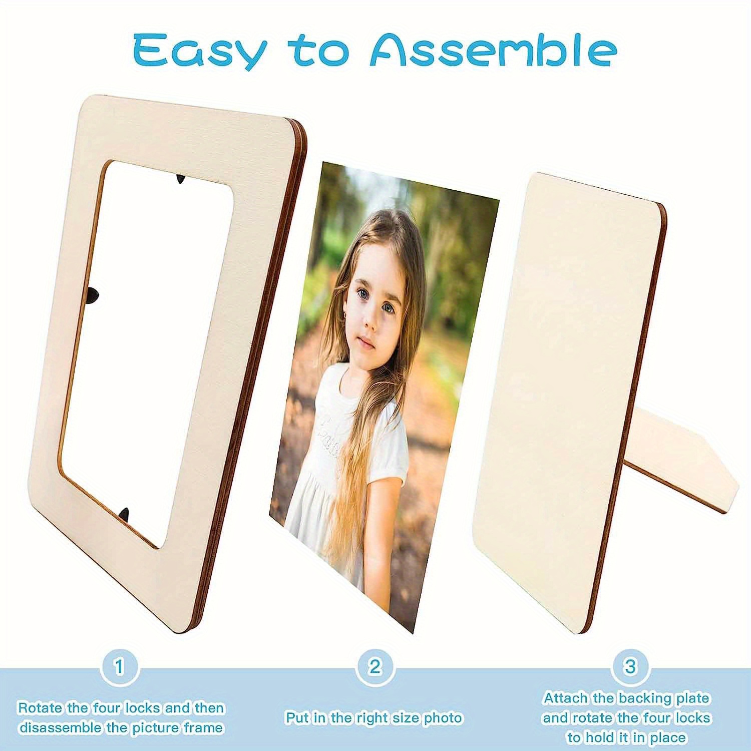 Wooden Picture Frames For Crafts Wood Photo Frames With - Temu United ...