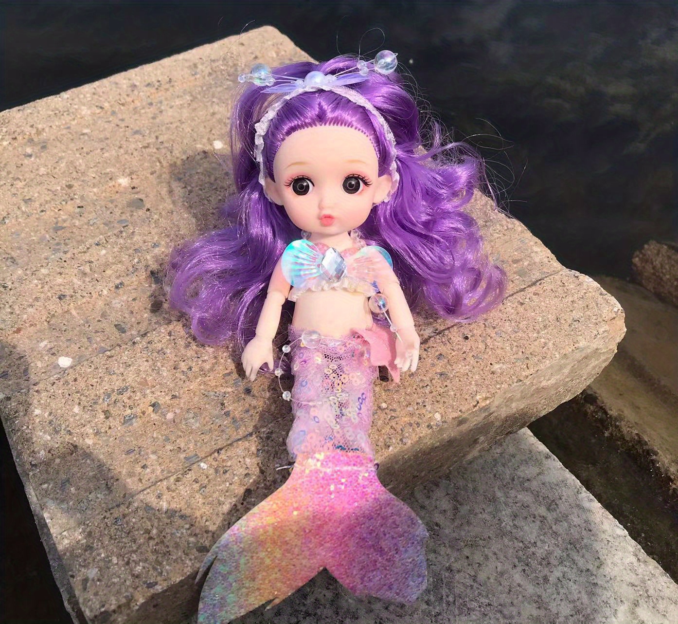 Mermaid Doll Girl beautiful Princess Girl Birthday Gift Toy - Temu
