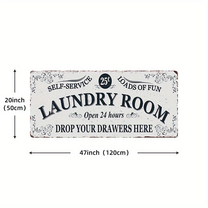 1pc Waterproof Laundry Room Runner Rug - Non-Slip, Dirt-Resistant, Machine Washable, Entrance Doormat, Kitchen, Living Room, Laundry, Bathroom - 24x71