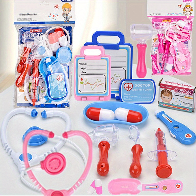 Children's Simulation Mini Family Doctor Nurse Blood Pressure Monitor  Medical Boys And Girls Fun Games Role-playing Toys