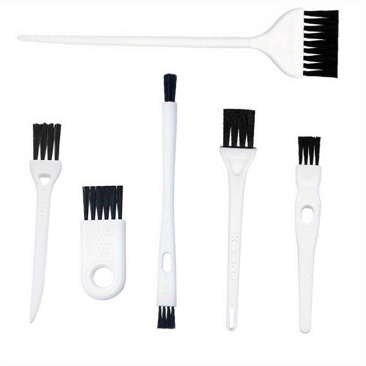 6pcs Dust Removal Brush, Soft Bristle Mini Brush, Miniature Corner Cleaning  Brush, Suitable For Bottles, Ceramic Tile Lines, Razors, Keyboards, Window