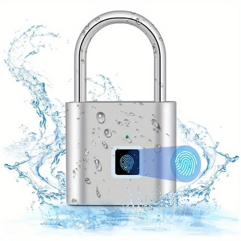 Candado Con Huella Digital USB recargable seguro biometrico - Impormel