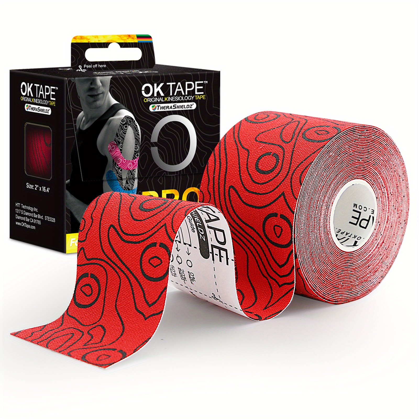 Adhesive Weightlifting Tape - Red