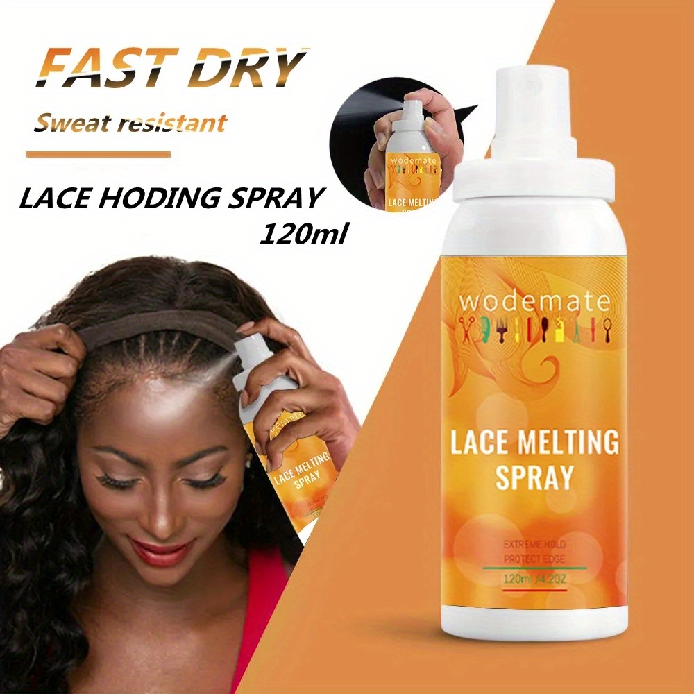 Dolahair Lace Melting and Holding Spray Glue-Less Hair Adhesive for Wigs  Lace Bond Adhesive Wig Spray Medium Hold Edge and Hairline Protect Wig  Spray