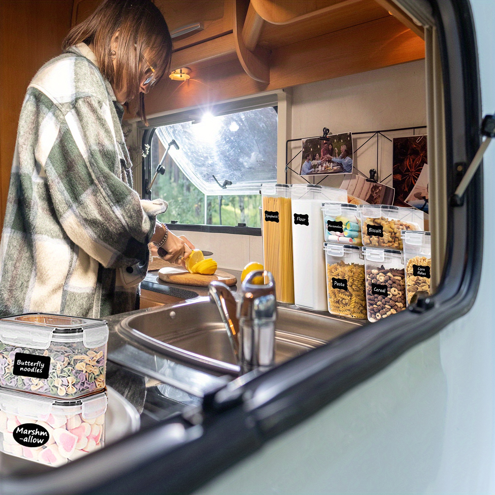 Airtight Food Storage Containers Kitchen Pantry Organization Temu New Zealand