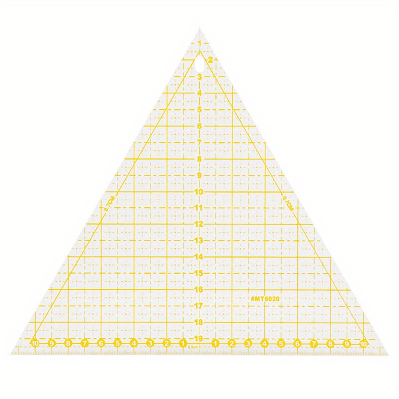 Squares Triangles Acrylic Sewing Ruler Drawing Measuring Temu