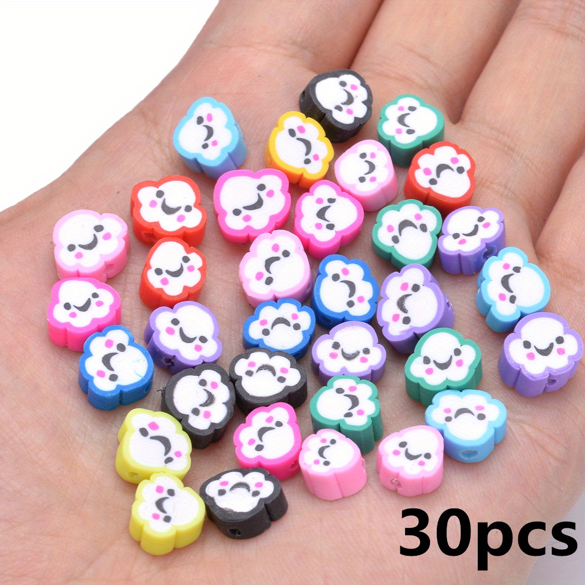 Purple Polymer Clay Beads 20pcs Flower Animal Fruit Love Heart Clay Spacer  Beads For Jewelry Making DIY Jewelry Bead Accessories - AliExpress