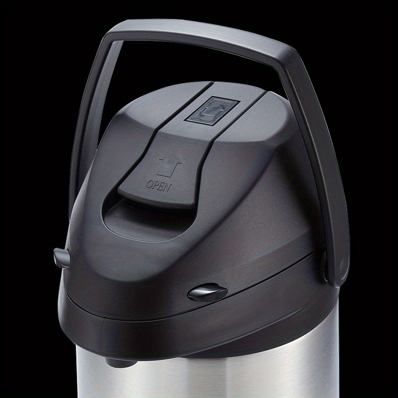  Termo térmico de acero inoxidable para jarra de café   Dispensador de jarra de bebidas frías y calientes con servidor de leche, 24  onzas, diseño pequeño de 3 tazas para un