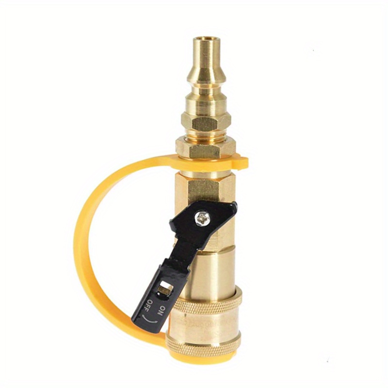 Propane/natural Gas Quick Connect/disconnect Kit With Shutoff Valve