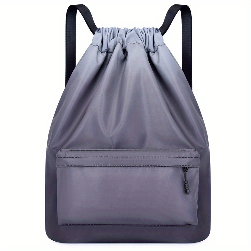 Gradient Drawstring Backpack Lightweight Sports Outdoor Daypack