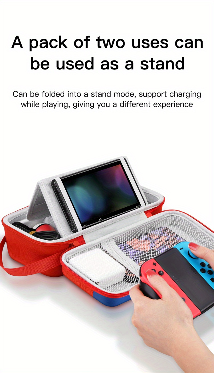 for nintendo switch switch oled storage bag theme customization large capacity game console accessories organizing bag waterproof and anti pressure portable hard bag details 4