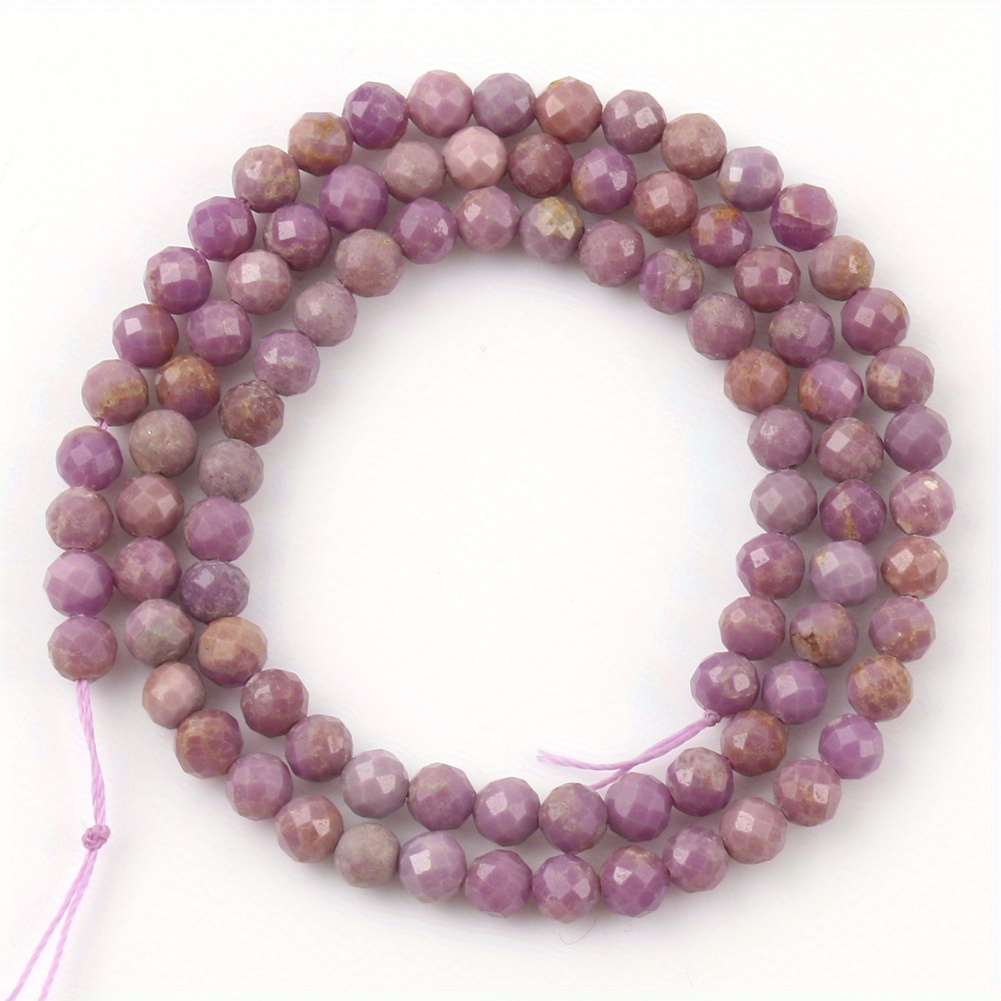 Natural Faceted Stone Small Bead 3mm Opal Crystal Jaspers Agat Amethysts  Beads For DIY Jewelry Making Bracelet Necklace 15