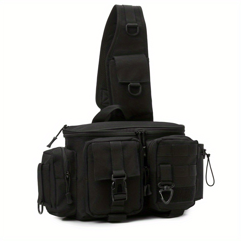 Portable Fishing Tackle Bag Rod Holder Durable 600d Nylon - Temu