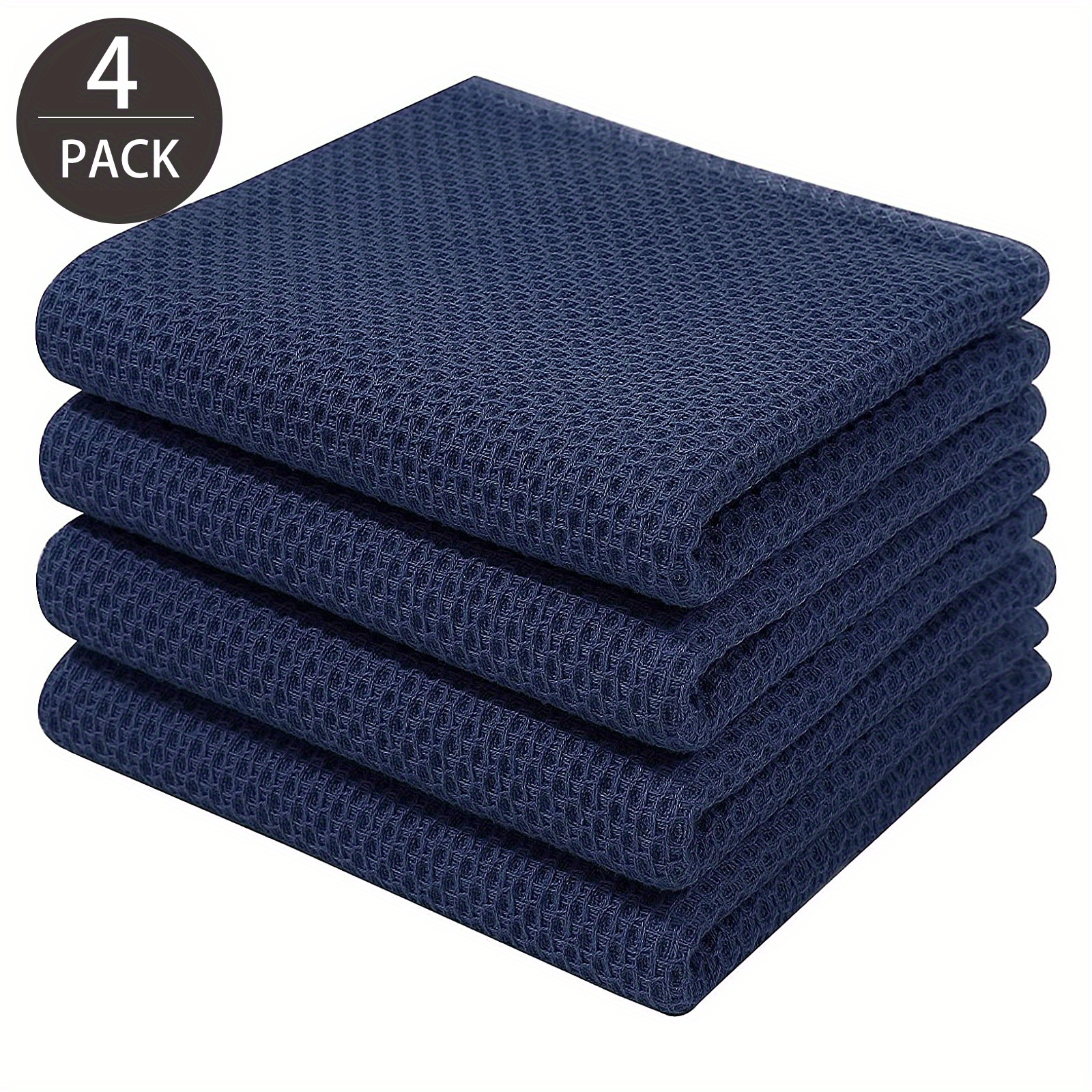 Multi-Pack: Absorbent 100% Cotton Kitchen Cleaning Dish Cloths