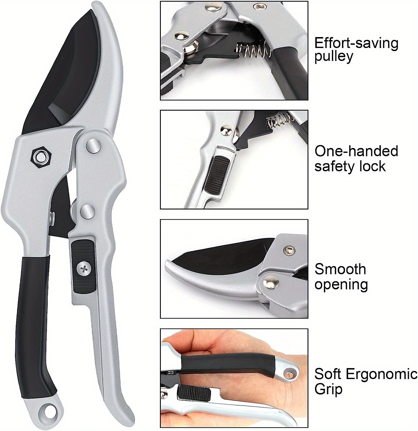 Bypass Pruning Shears For Gardening Heavy Duty Carbon Alloy - Temu