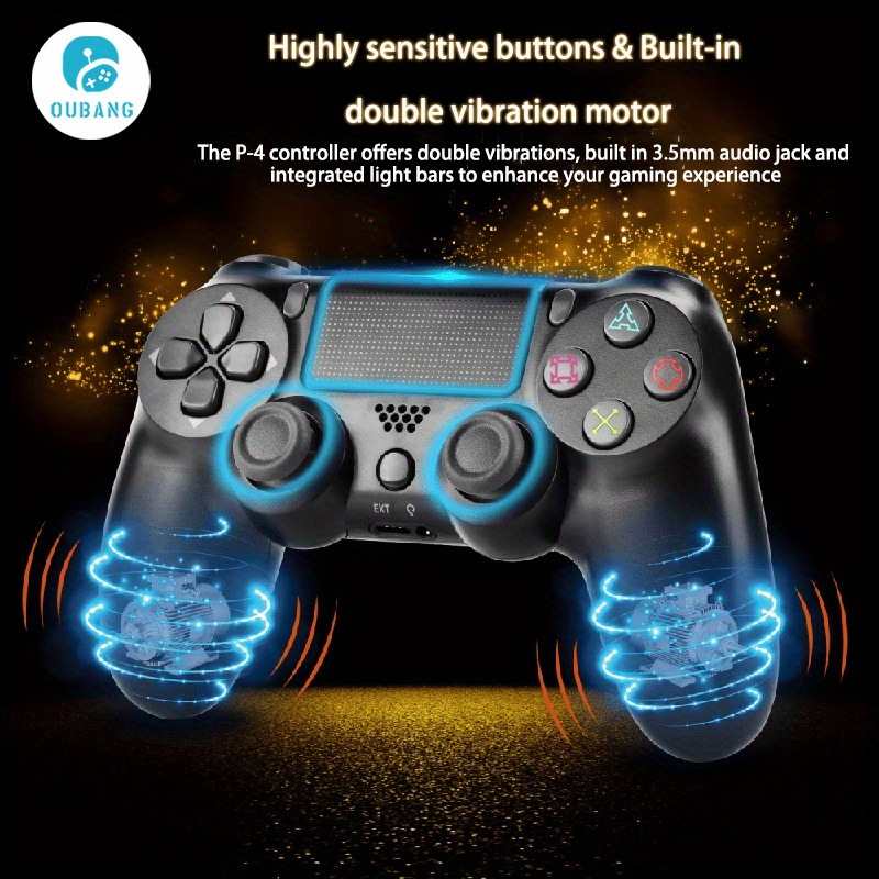 Oubang Ps4 Wireless Controller With Double Motor Vibration - Temu ...