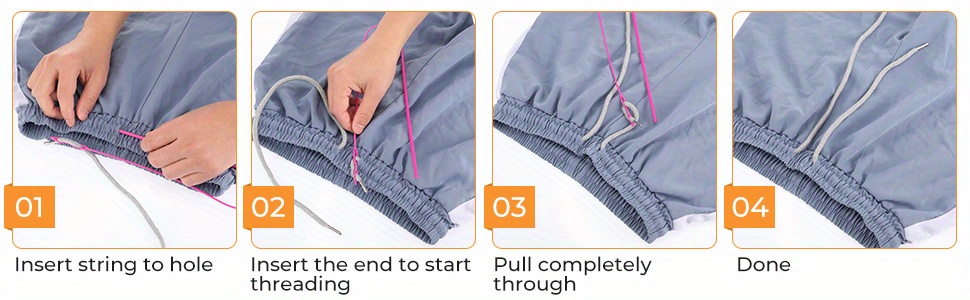 COHEALI 20 Pcs Waistband Replacement Drawstring for Sweatpants Hoodies  Drawstrings Drawstring with Easy Threaders Sports Pants Drawstring Pants