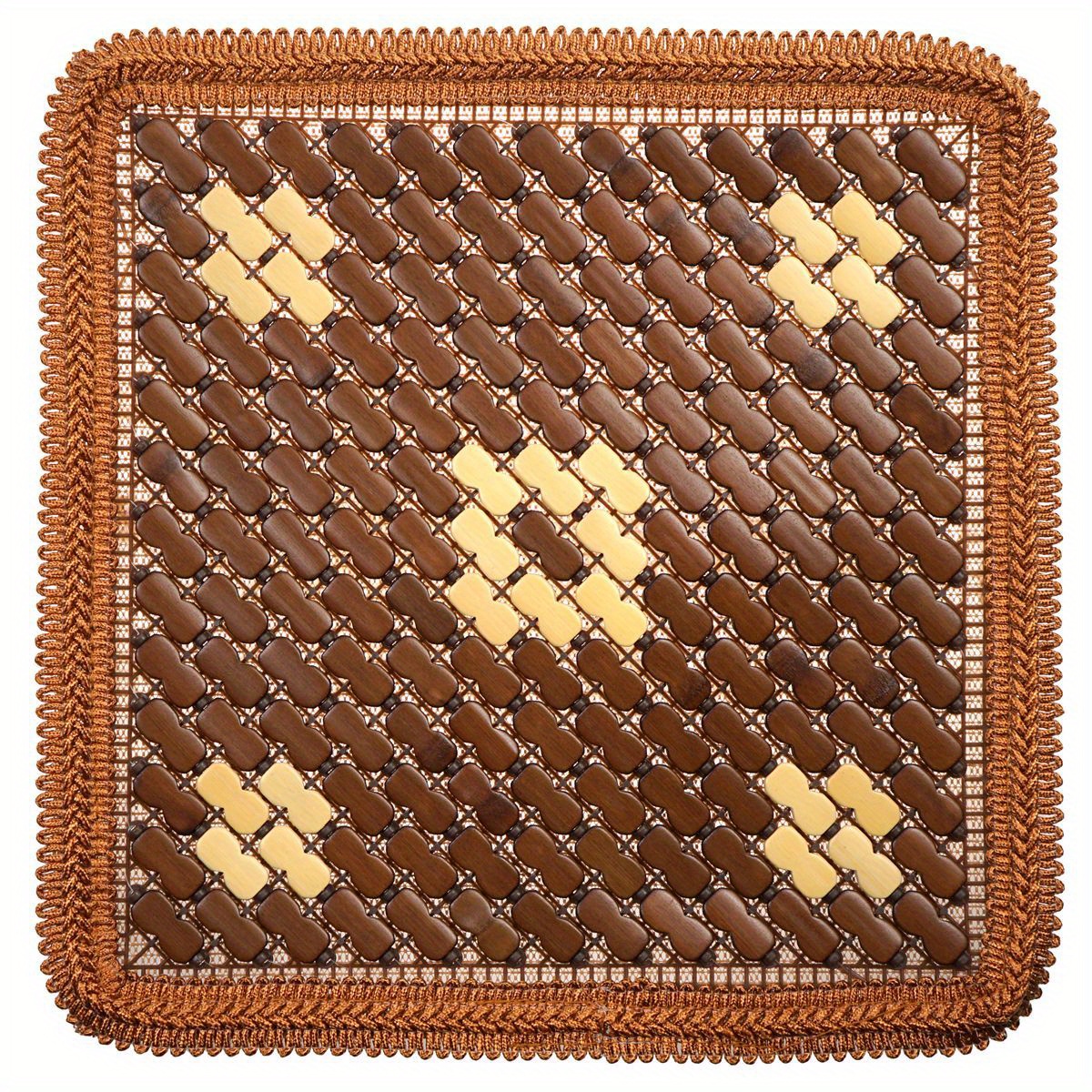 Car Bamboo Seat Cushion Bamboo Bath Mat Summer Bamboo - Temu United Arab  Emirates