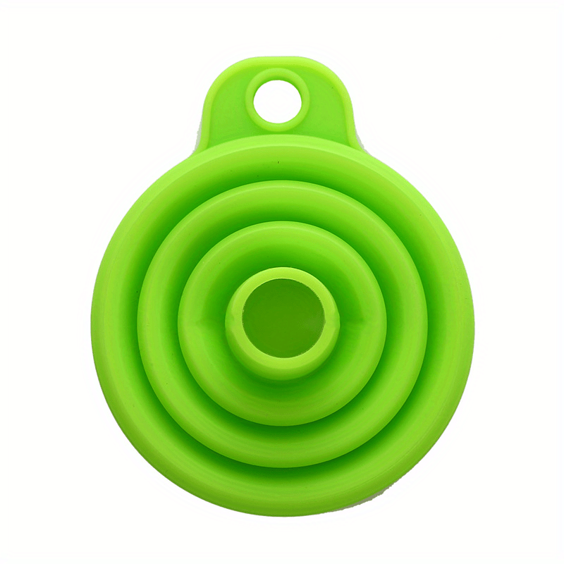 Handheld Silicone Folding Funnel Portable Oil Pot Funnels Hung
