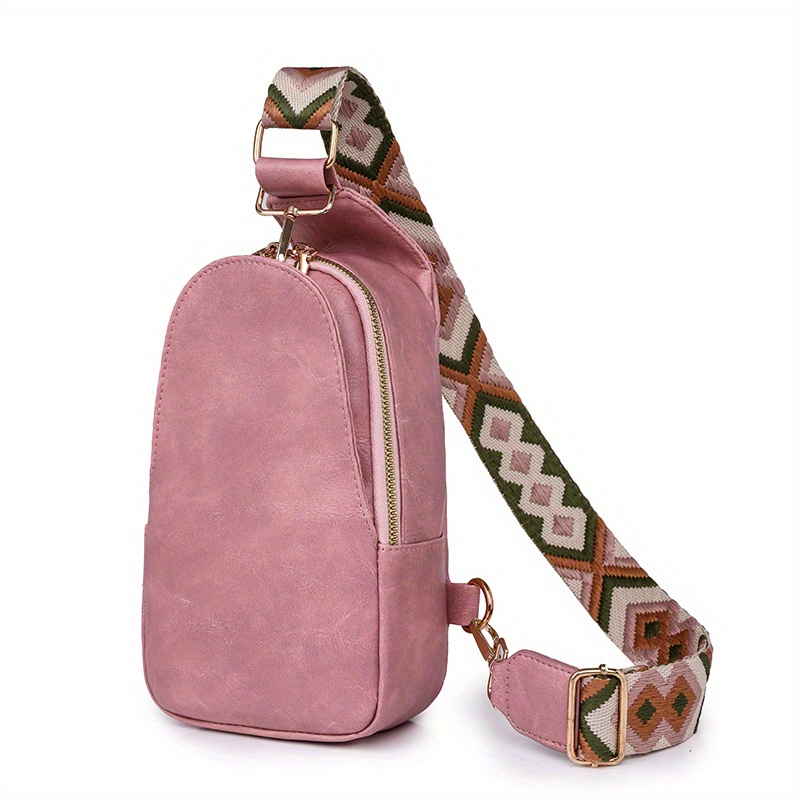 Small PU Leather Crossbody Bags for Women with Guitar Strap