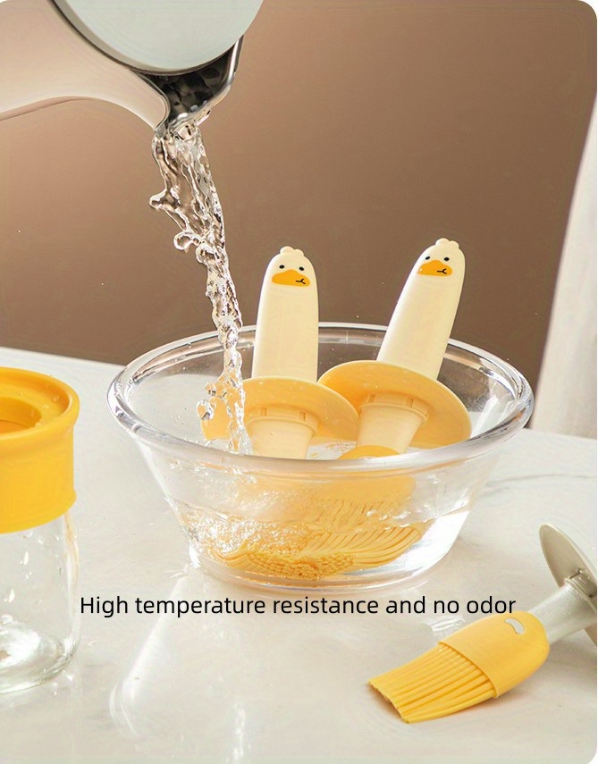 1pc oil dispenser bottle with brush 2 in 1 kitchen olive oil container with silicone pastry basting brush for cooking vinegar sauce bbq grill frying details 8