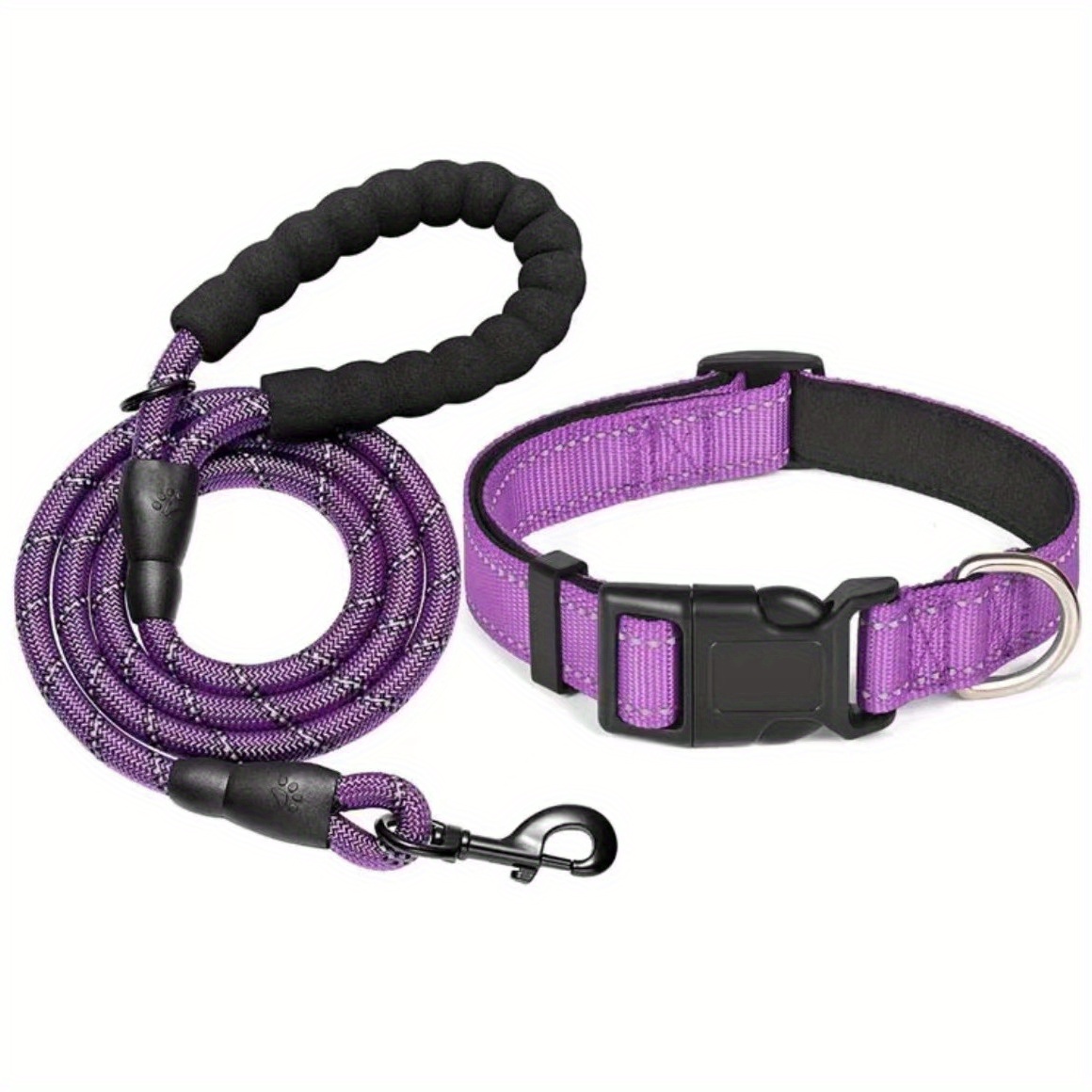 Adjustable Dog Collar & Leash Set for Small-Medium Dogs