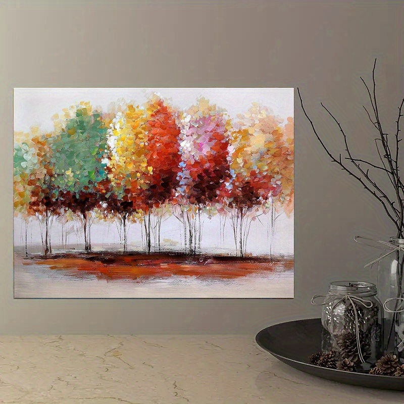 Acquista Immagini di paesaggi Albero verde Dipinto su tela Foresta Poster e  stampe Wall Art Immagini di alberi giganti per soggiorno Decorazioni per la  casa