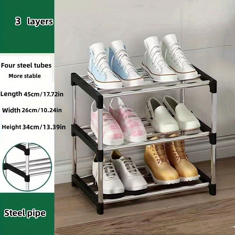 Simple Shoe Rack 3/4/5/6 tier Tall Shoe Storage Rack Easy - Temu