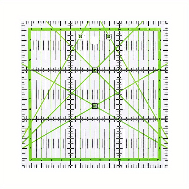 Squares Triangles Acrylic Sewing Ruler Drawing Measuring Temu