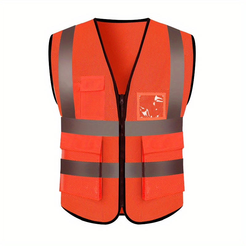 1pc Chaqueta Seguridad Reflectante Chaleco Desmontable - Temu