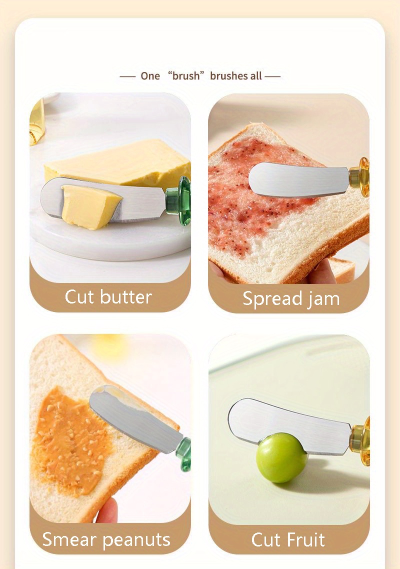 Butter Knife, Multifunctional Stainless Steel Butter Spreader for Bread  Smear Butter, Jam, Peanut Butter