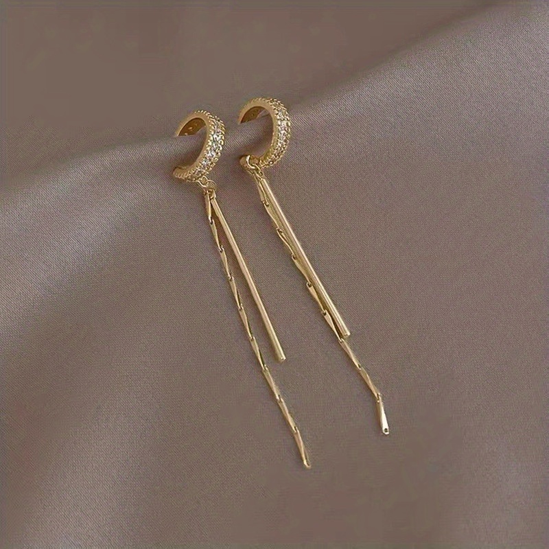 1 Pair Temperament Tassel Long Ear Cuff Ear Decoration