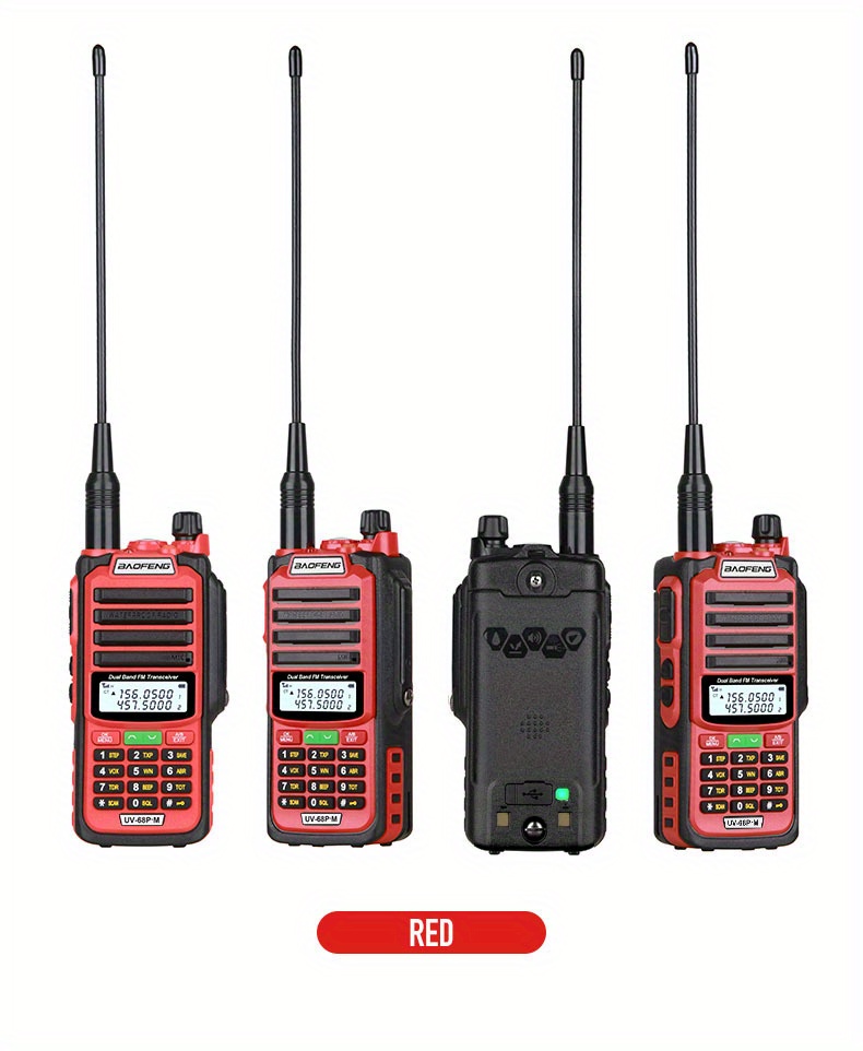 tri power   uv 68 pro max v2 walkie talkie 10w high power 711 antenna radio two way radio long range type c fast charging uv68 pm   upgraded of uv9r sports & outdoors temu details 13