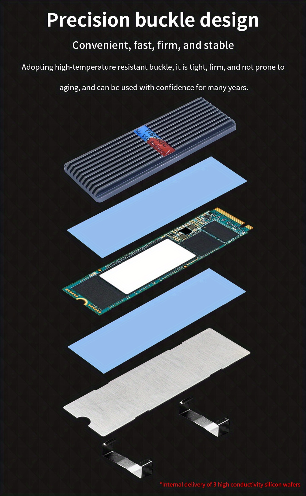 Tishric M2 Ssd Nvme Heat Sink Heatsink M.2 2280 Ssd Hard Temu Australia