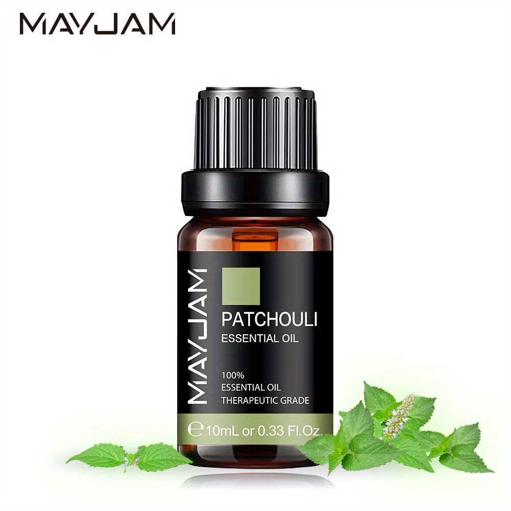 1pc MAYJAM Patchouli Oli Essenziali 10ml/0.33fl.oz, Oli Essenziali Naturali  Puri Per Aromaterapia Umidificatore Diffusore D'aria Produzione di Candele  - Temu Italy