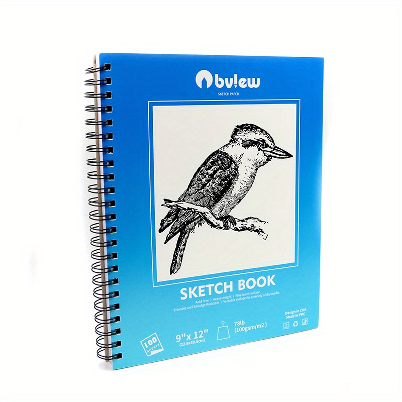 1pc A4 Sketchbook, Thickened Art Utility Sketchbook, Side Flip Flip Coil  Book, Blank Drawing Book