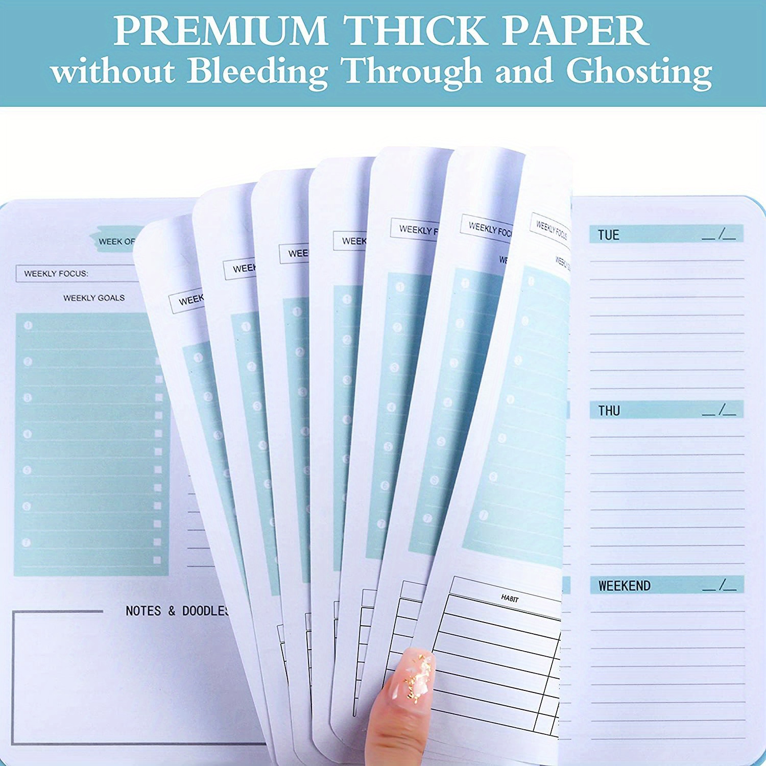 Weekly Planner Undated Planner Book List Weekly Goals Habit Temu