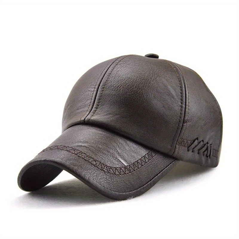 Berretto da Baseball in pelle cappellini Snapback da uomo Outdoor