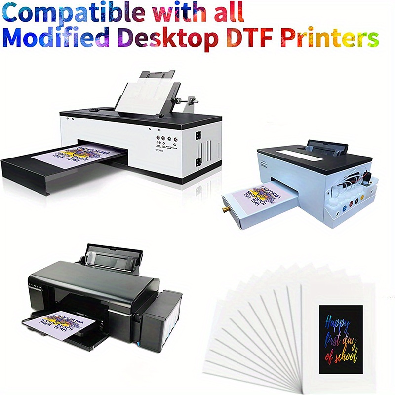 Imago Ink - Película de transferencia DTF - 30 hojas - 8.4 x 11.7 pulgadas  - Papel de transferencia de calor A4 DTF para camisetas y ropa con doble