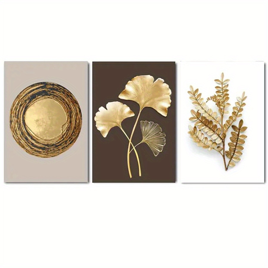 GreatBigCanvas Five Golden Rings - Gold Leaf Holiday by Inner Circle  Canvas Wall Art 2457828_24_20x30 - The Home Depot