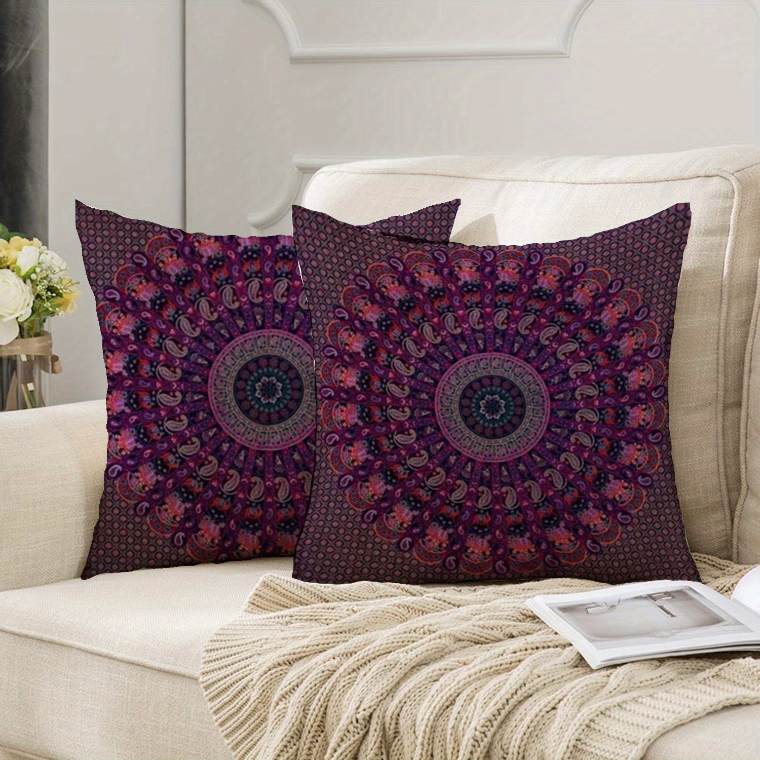 Bohemian throw online pillows