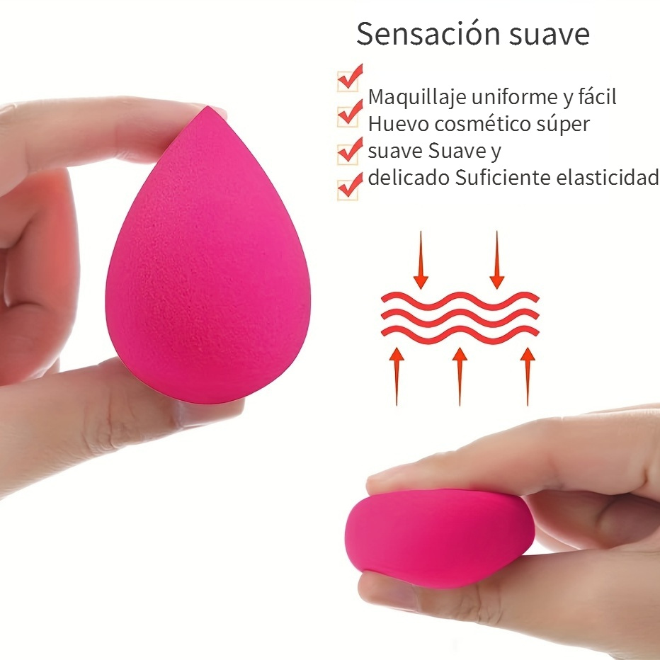 Esponja Maquillaje Esponja Polvo Dos Tonos Mezclador Belleza - Temu