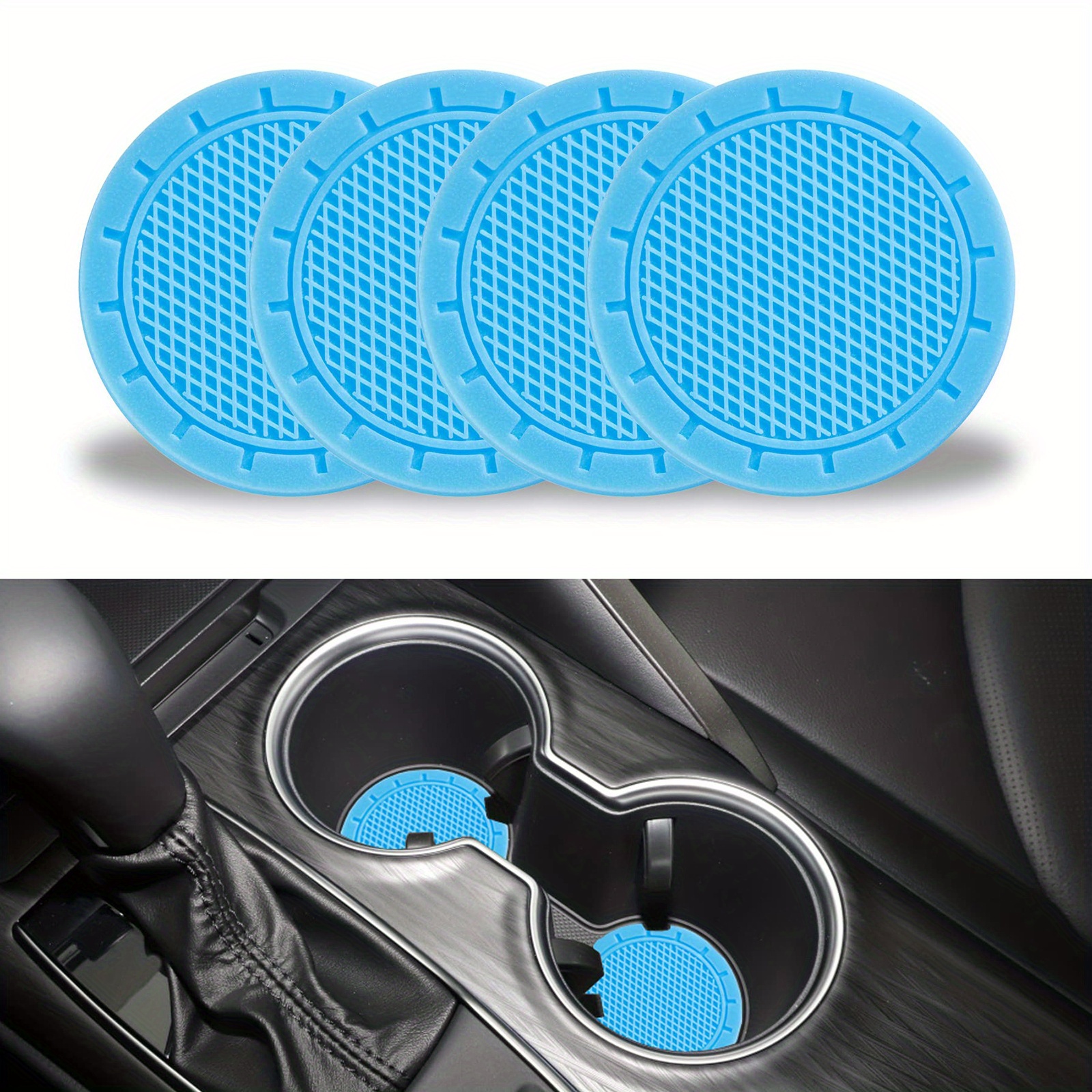 Car Cup Holder Coasters Non slip Pvc Insert Cup Coaster Anti - Temu