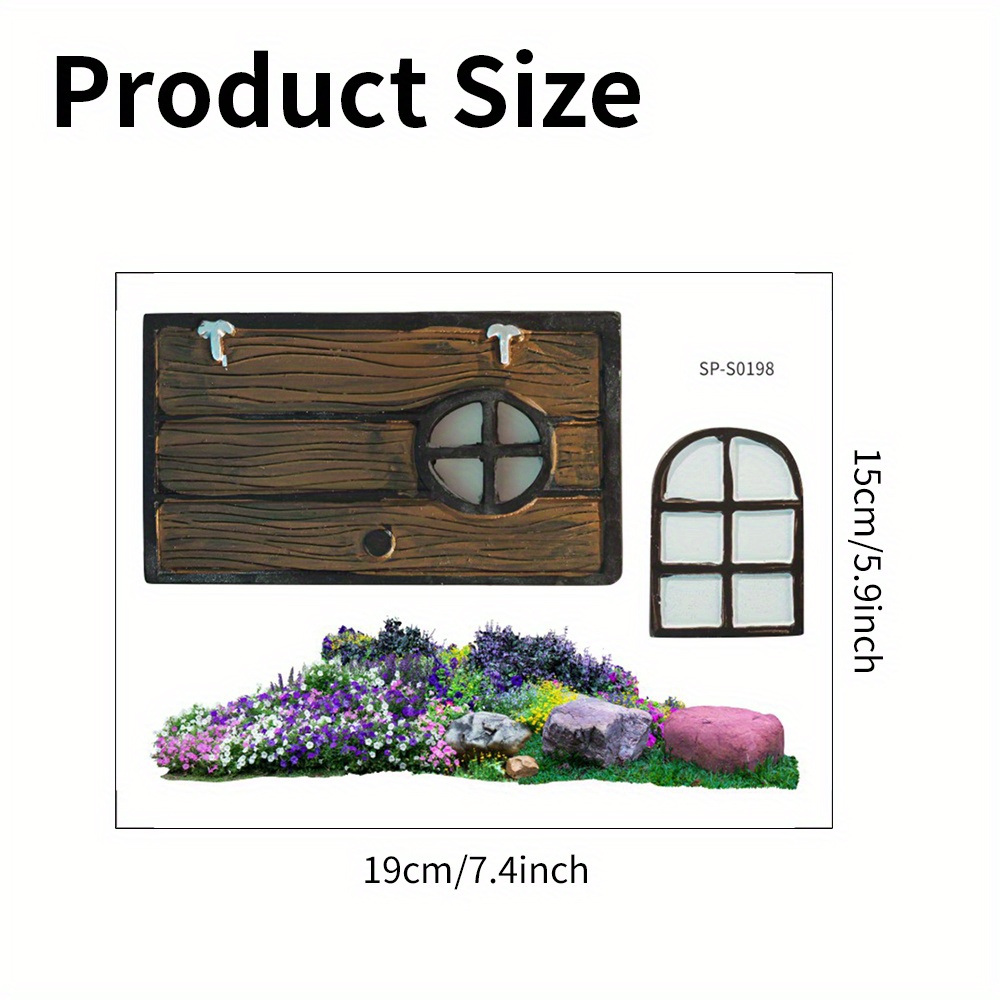 1pc Style Fairy Elf Wall Sticker, Plastic Self-adhesive Corner Decal, Detachable Home Decor