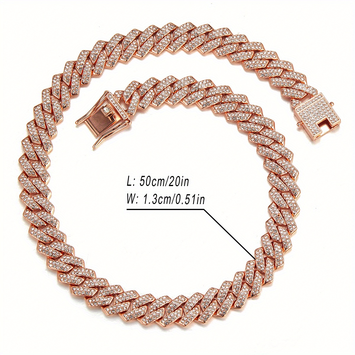 5mm Miami Cuban Chain 20 inch / Rose Gold / 18K